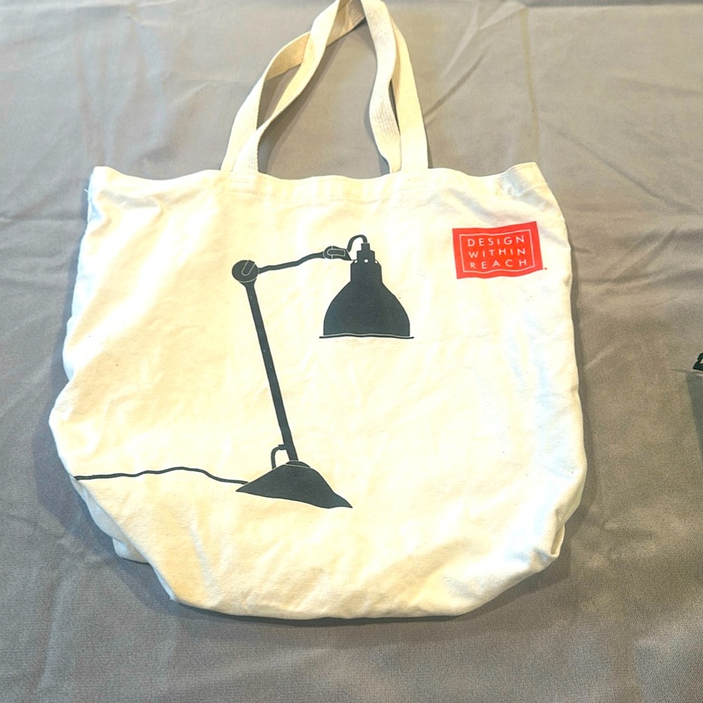 Design Within Reach cream tote bag